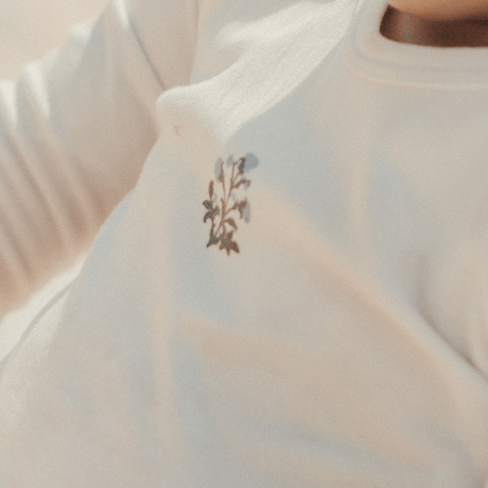 The Printed Hat - Zara Embroider Blue
