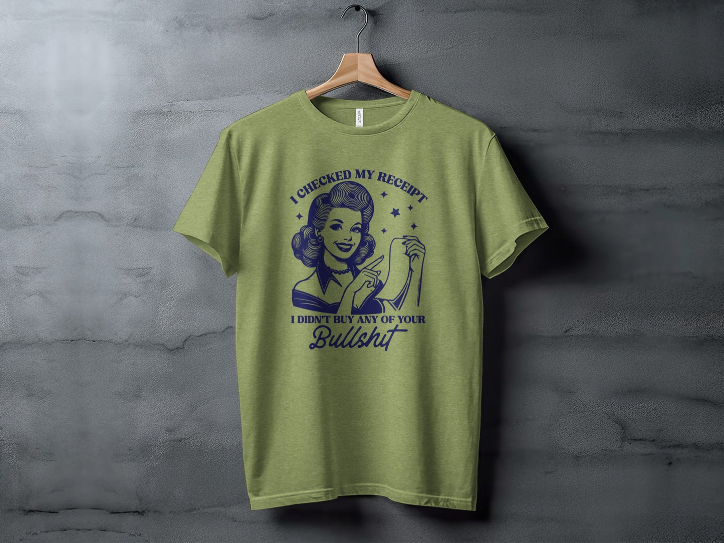 I Checked My Receipt Retro Woman With Attitude T-Shirt