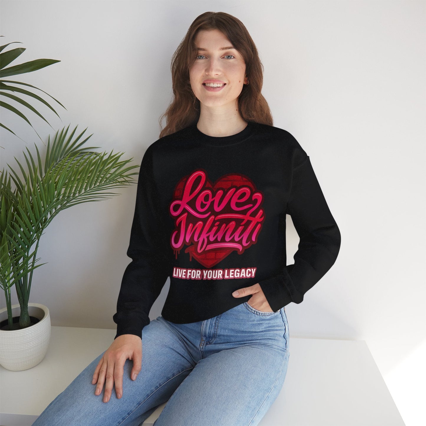 Love, Infiniti Street Vibes Unisex Crewneck Sweater