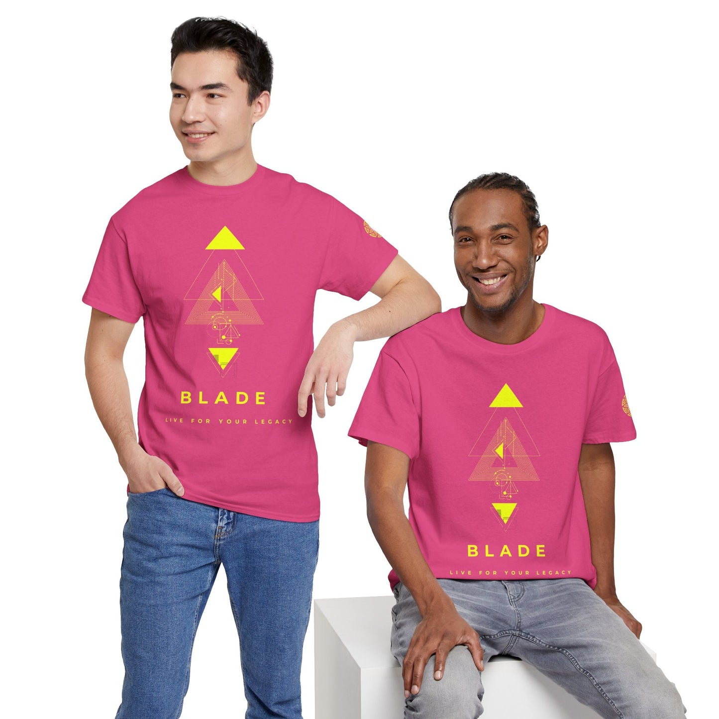 Geometric Odyssey Neon Green TX T-Shirt