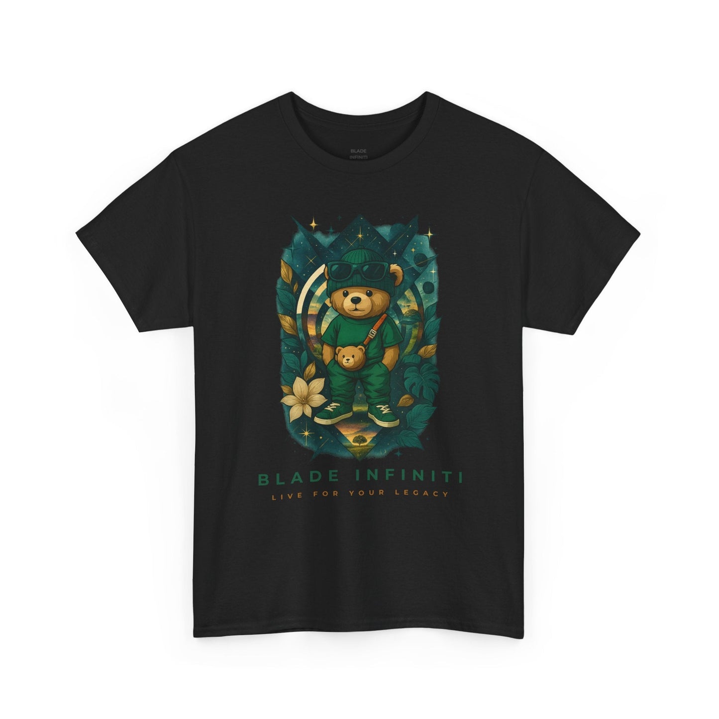 Galactic Jungle Teddy Bear/Nature T-Shirt