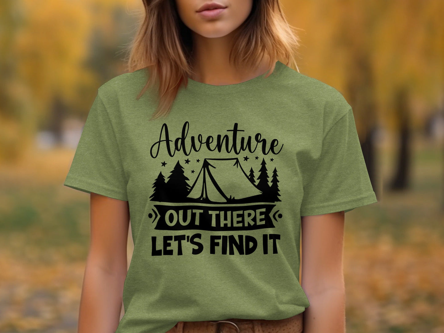 Adventure Out There Lets Find It Graphic Adventure T-Shirt