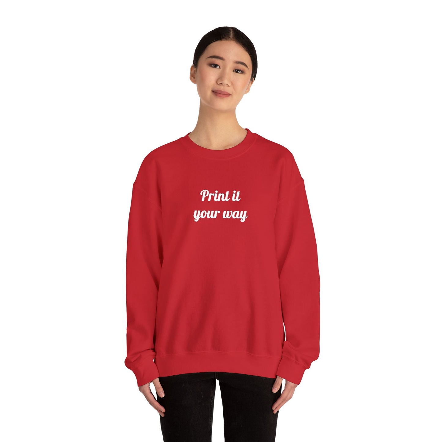 Embroidery Personalization - Unisex Crewneck Sweater (Make It Yours)