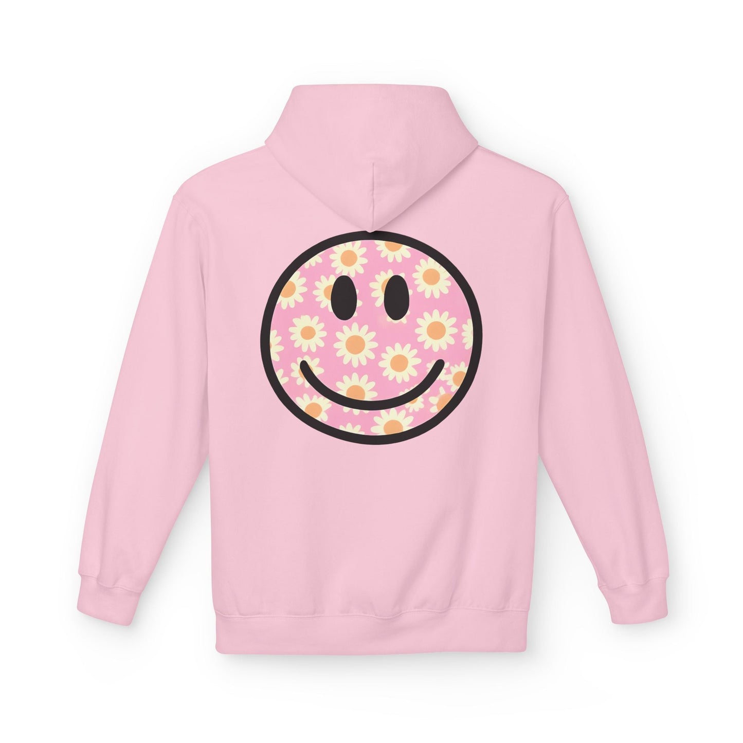 Smiley Flower Hoodie - Womens Fleece Hoodie