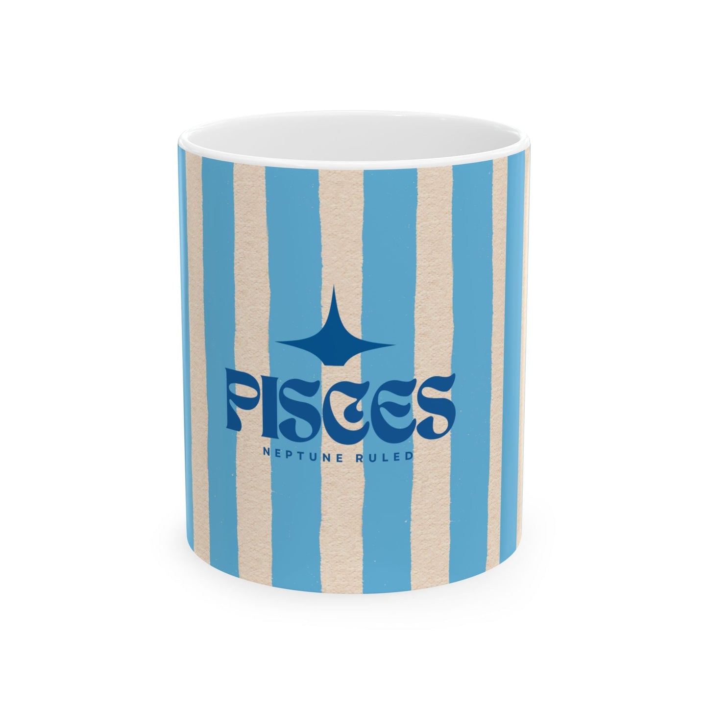 Astrological Wheel PISCES Mug, Whimsical design
