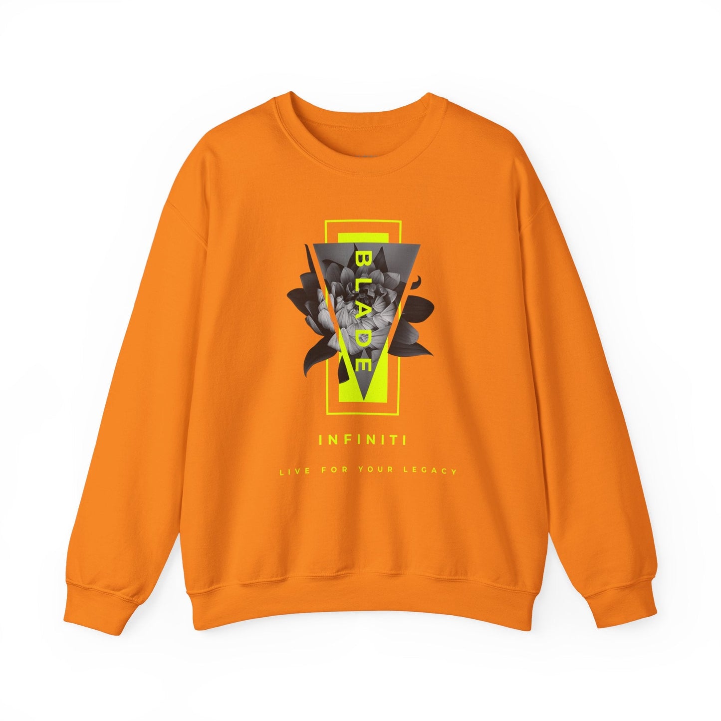 Flora Essence Neon Green Floral Unisex Crewneck Sweater