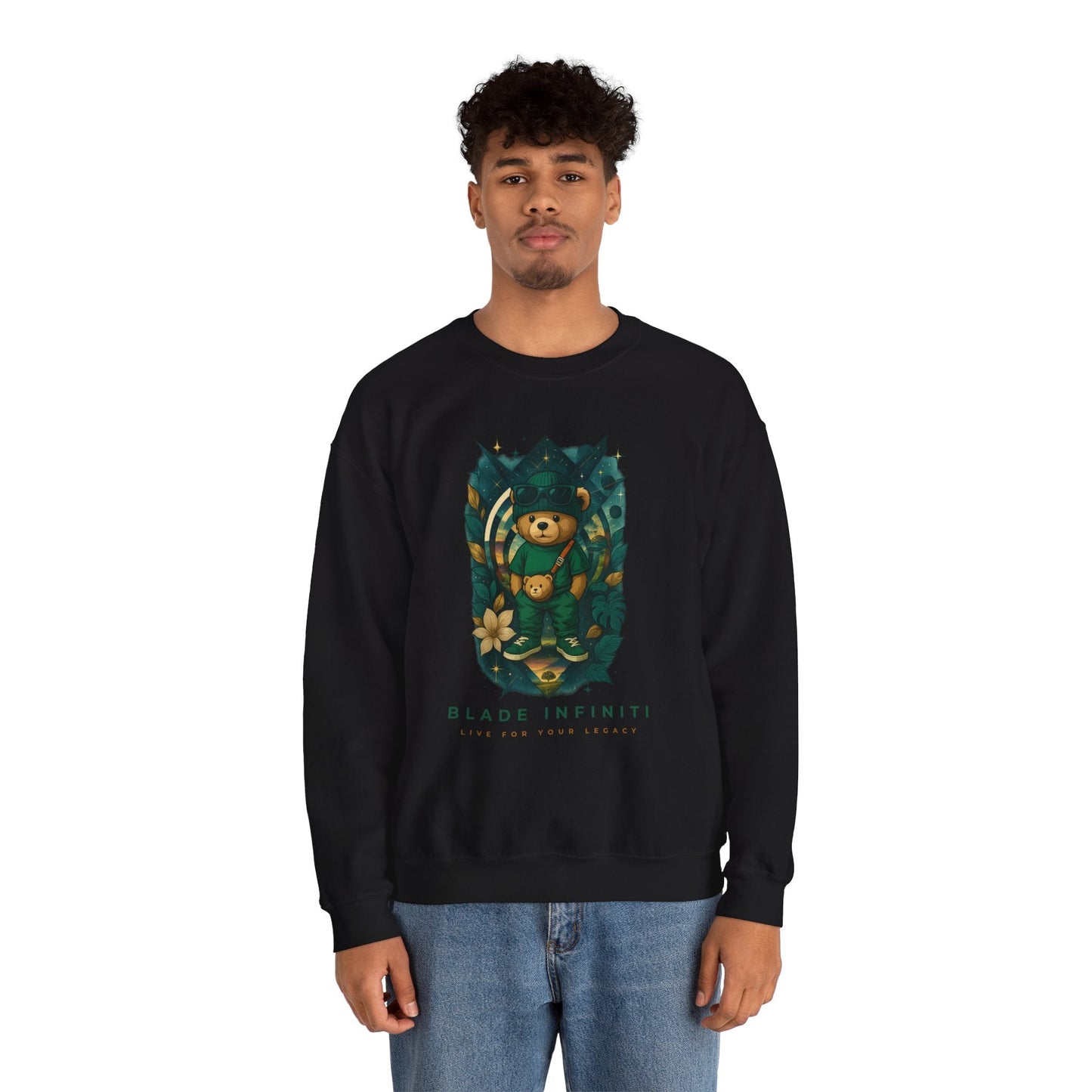 Galactic Teddy Bear V1 Unisex Crewneck Sweater
