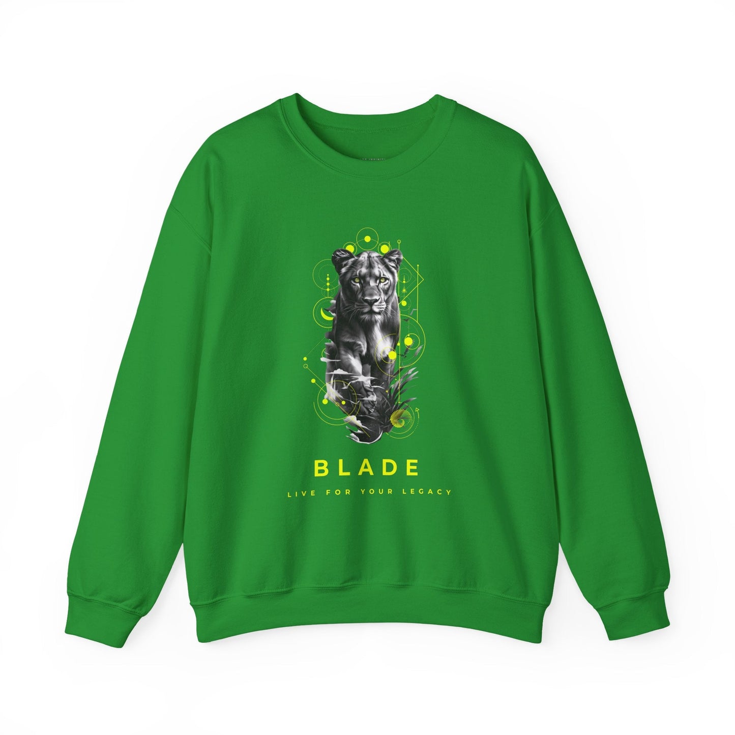 Geometric Reign Panther Unisex Crewneck Sweater