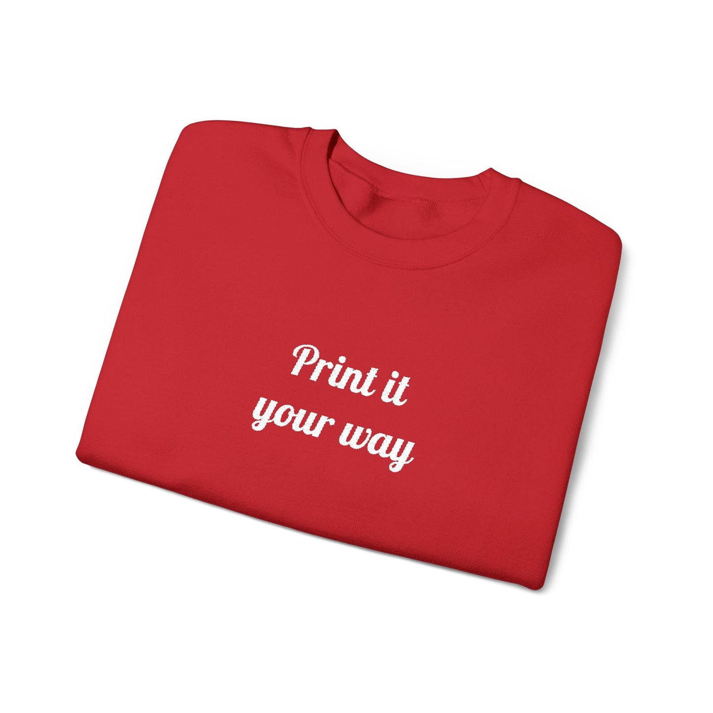 Embroidery Personalization - Unisex Crewneck Sweater (Make It Yours)