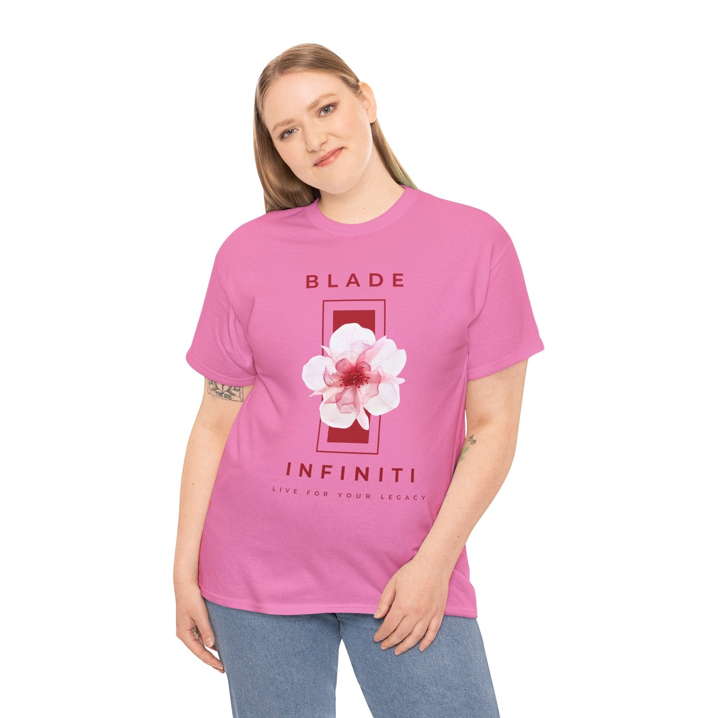 Essence of Infiniti Red/Pink Floral T-Shirt