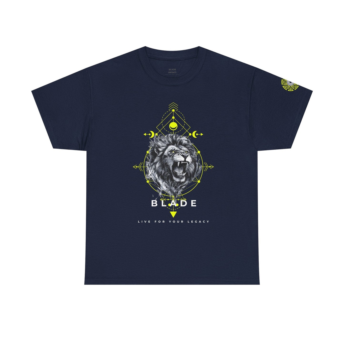 Geometric King White TX Lion T-Shirt