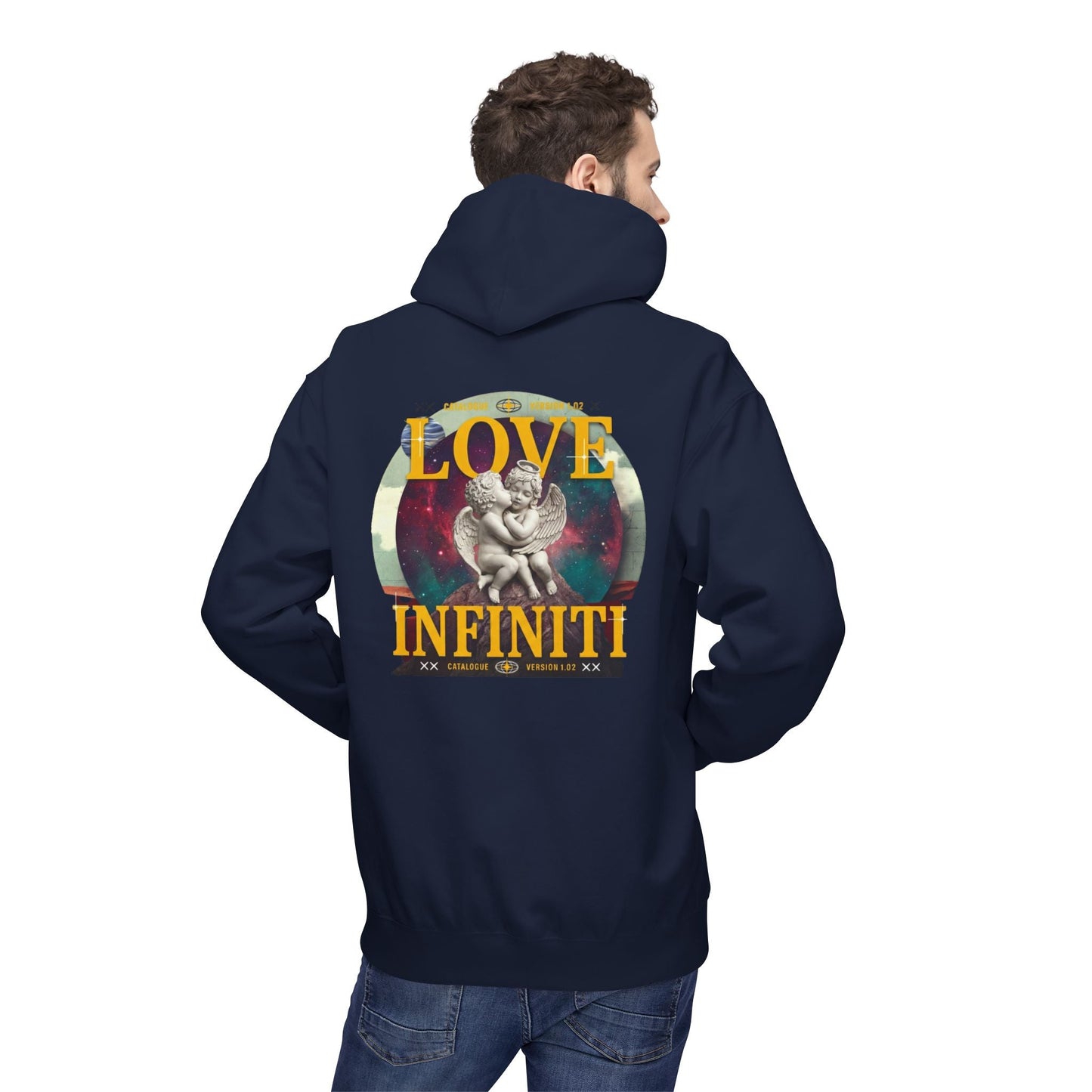 Celestial Love, Infiniti Unisex Couples Hoodie