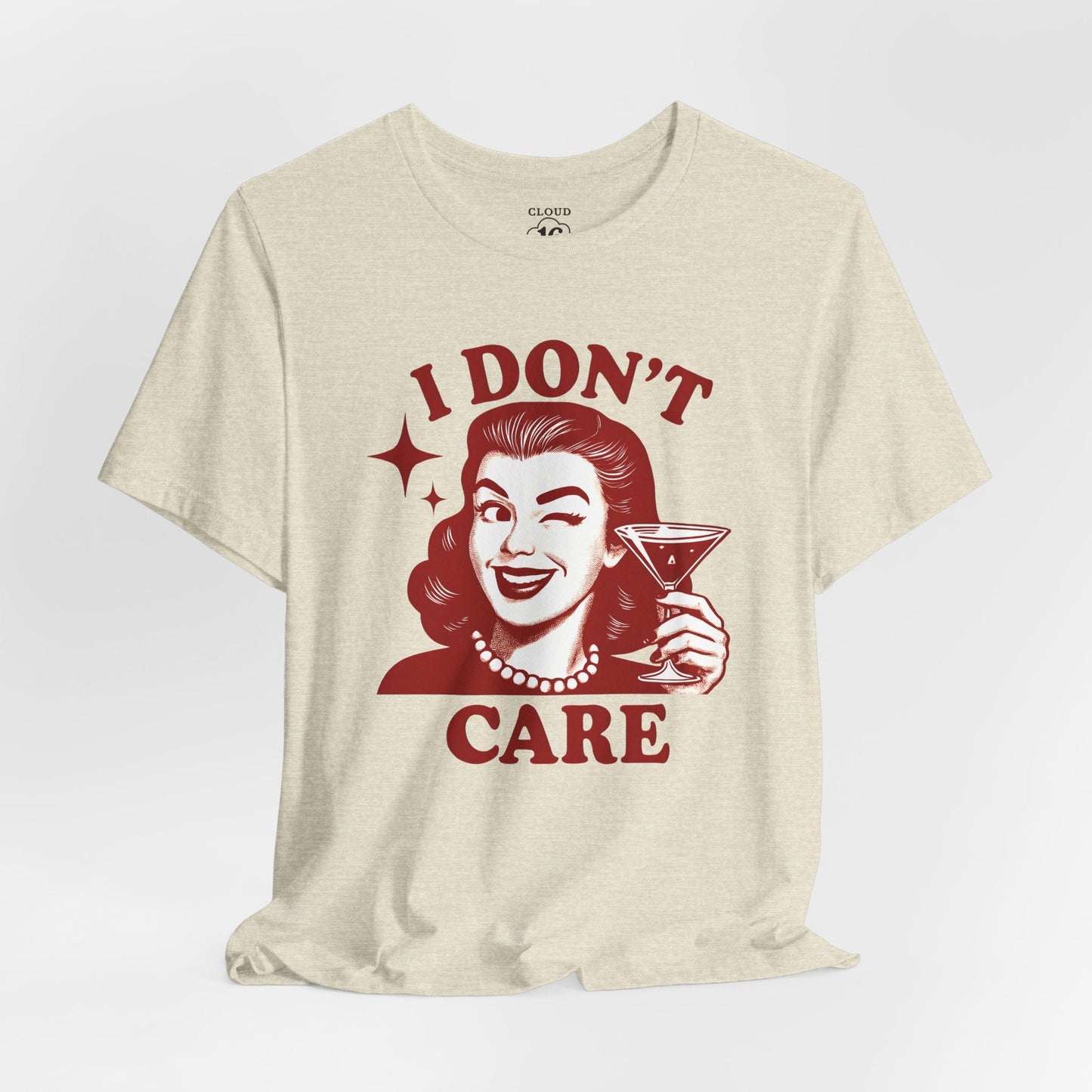 I Don't Care Retro Graphic T-Shirt – Unisex Vintage Style