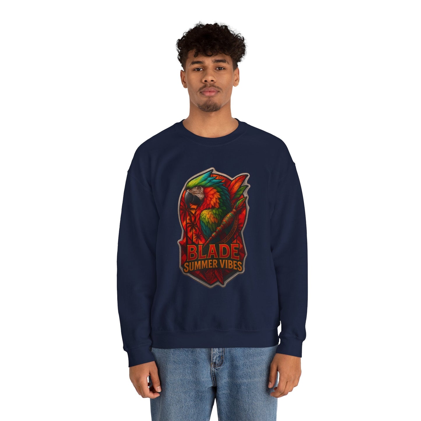 Aztec Parrot Unisex Crewneck Sweater
