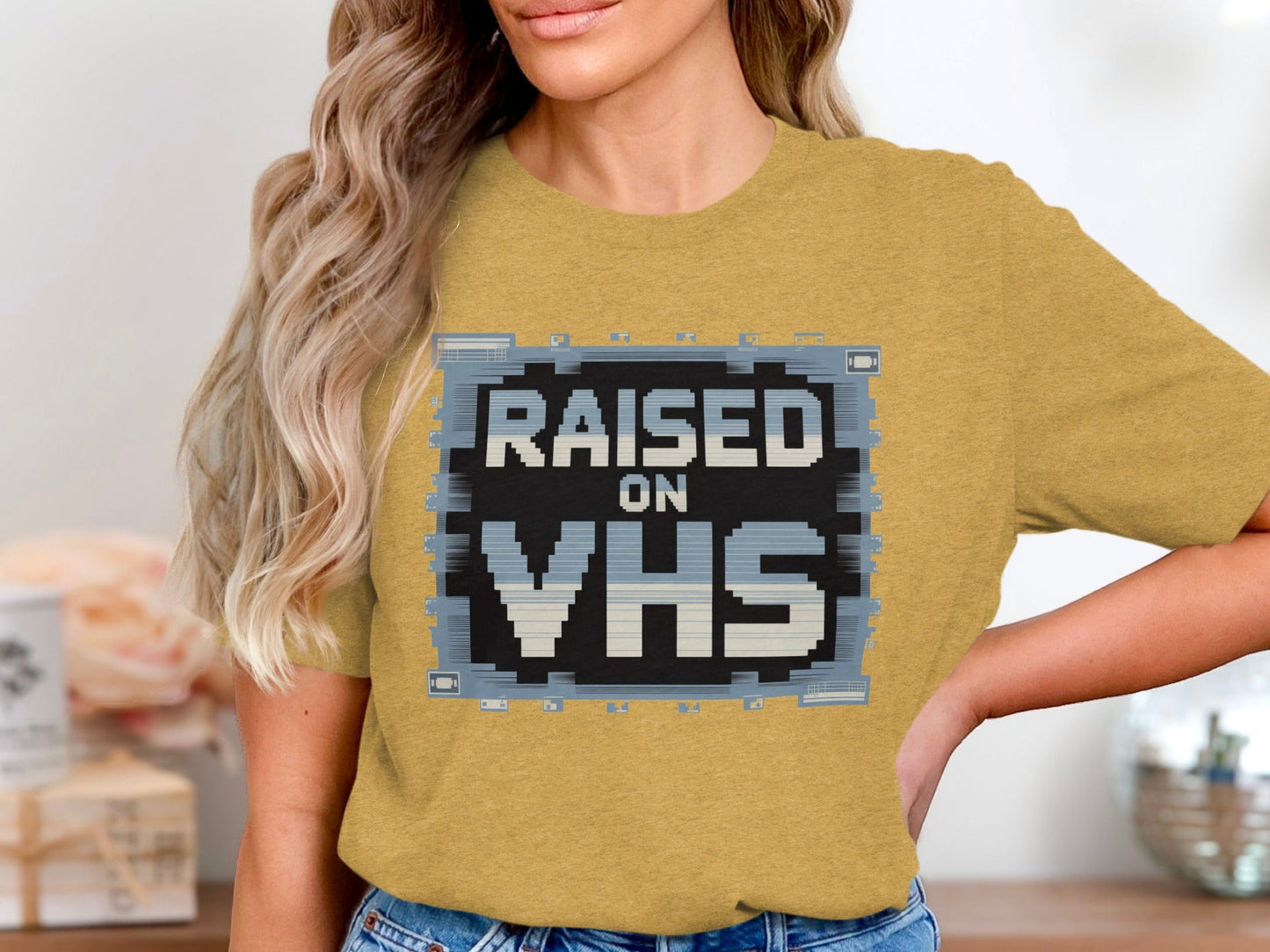 Raised on VHS Cassette Retro Design Cool T-Shirt