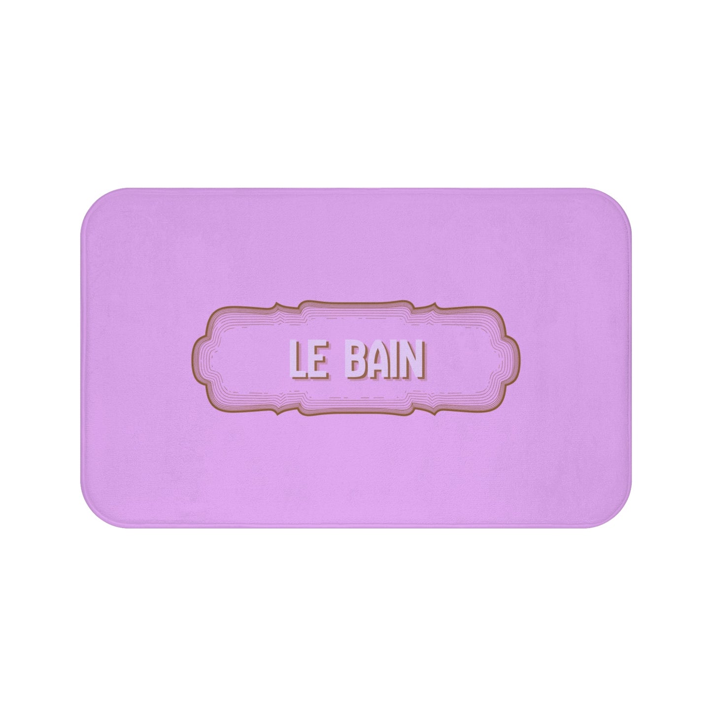 Le Bain Lilac Bath Mat — French Bathroom Décor, Soft Plush Floor Mat