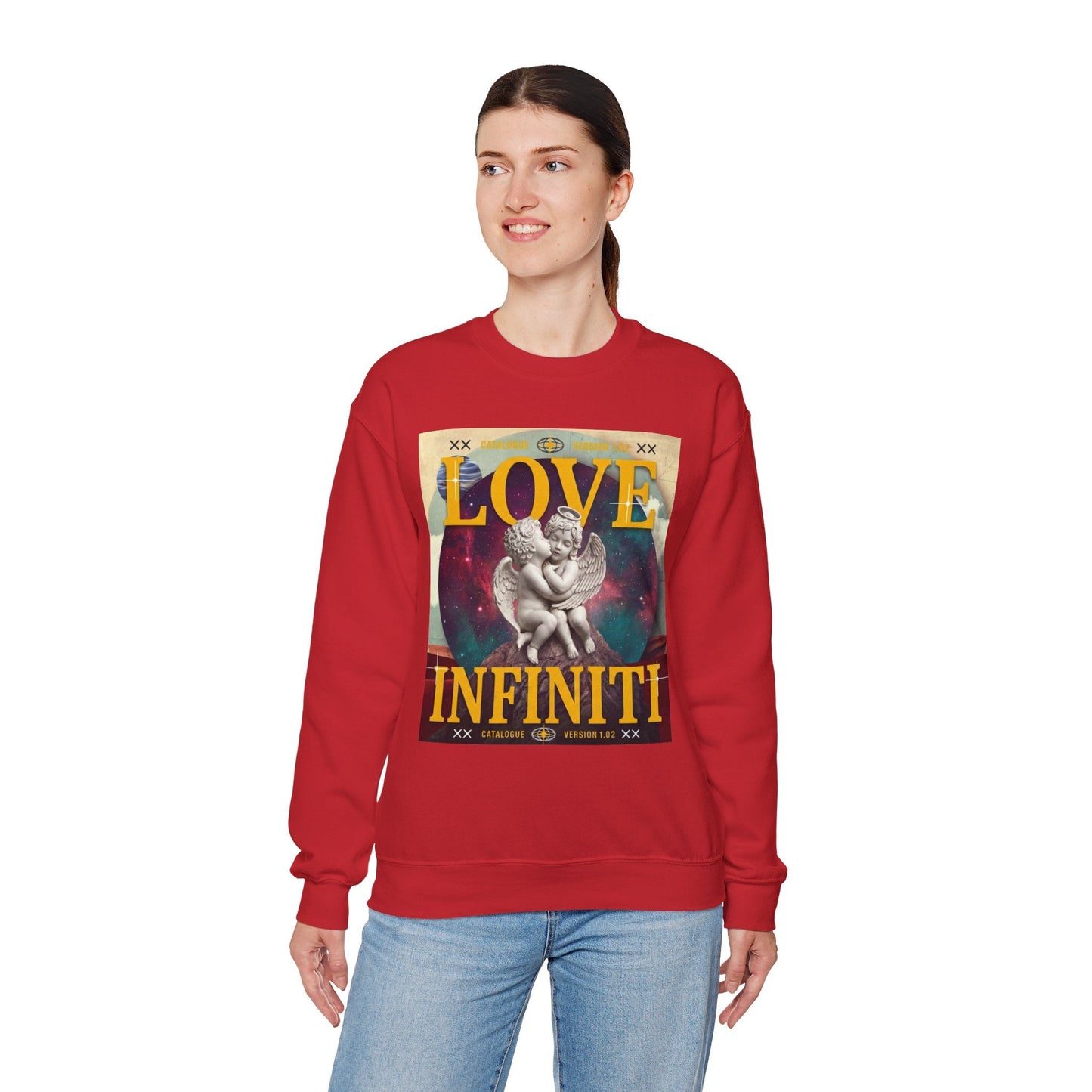 Celestial Love, Infiniti Unisex Crewneck Sweater