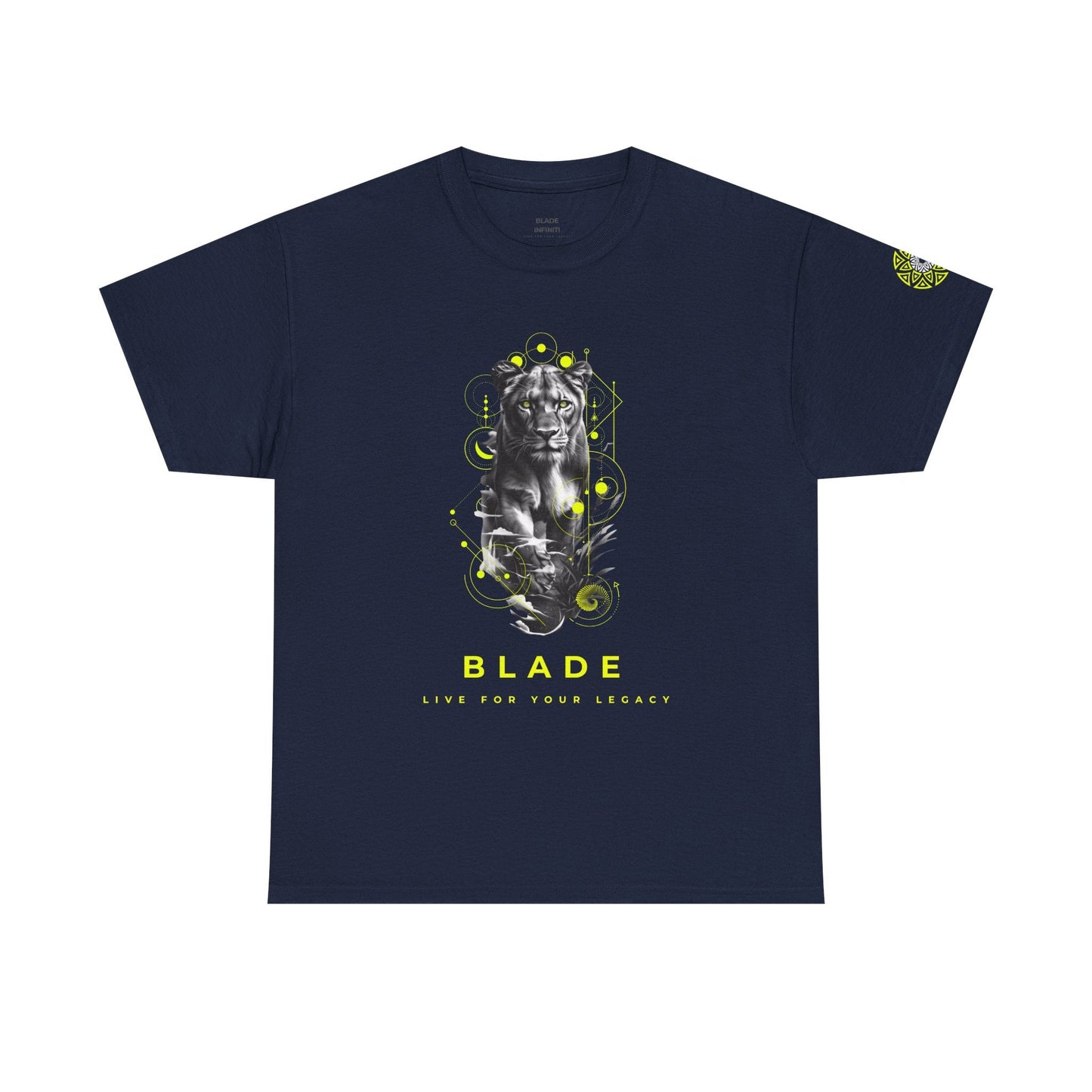 Geometric Reign Neon Green TX Panther T-Shirt