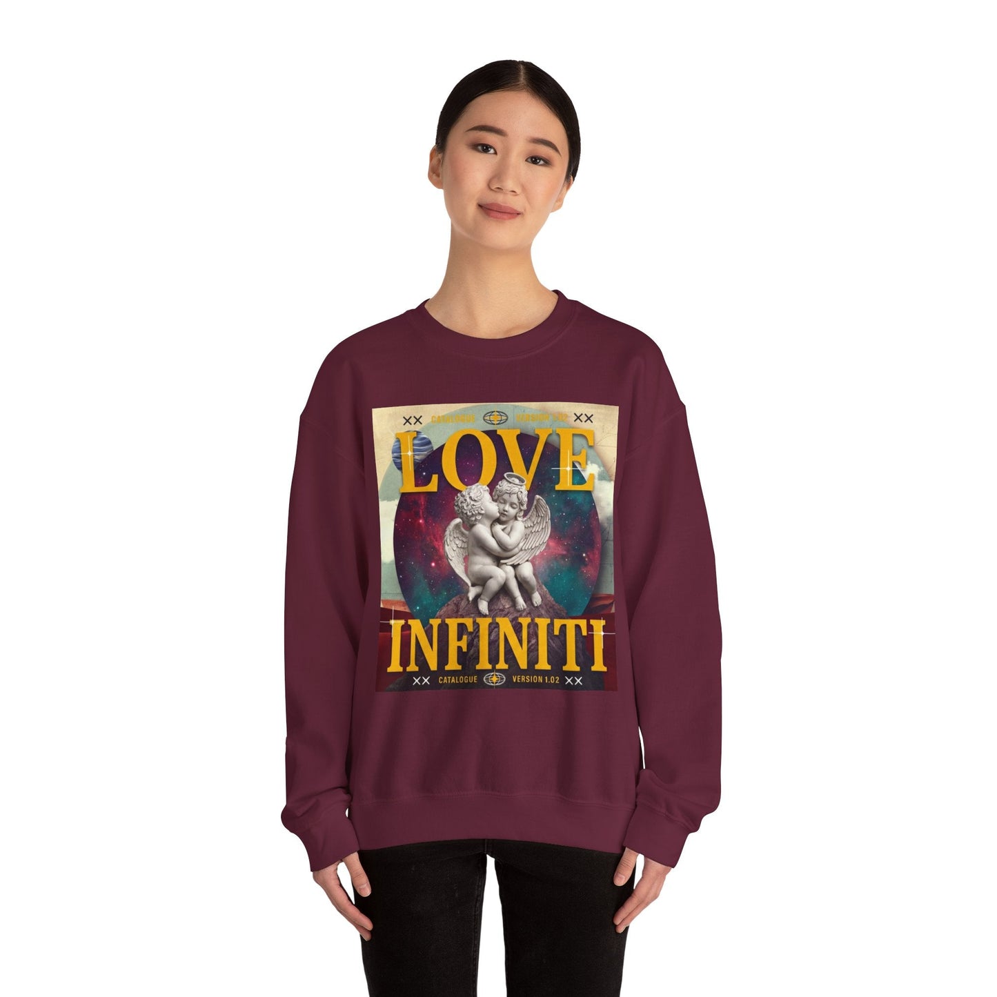 Celestial Love, Infiniti Unisex Crewneck Sweater