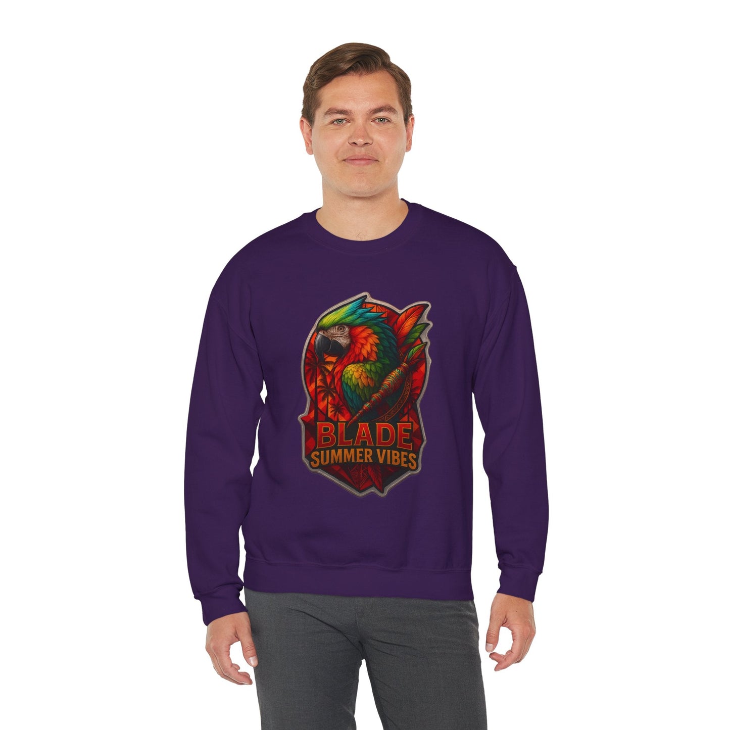 Aztec Parrot Unisex Crewneck Sweater