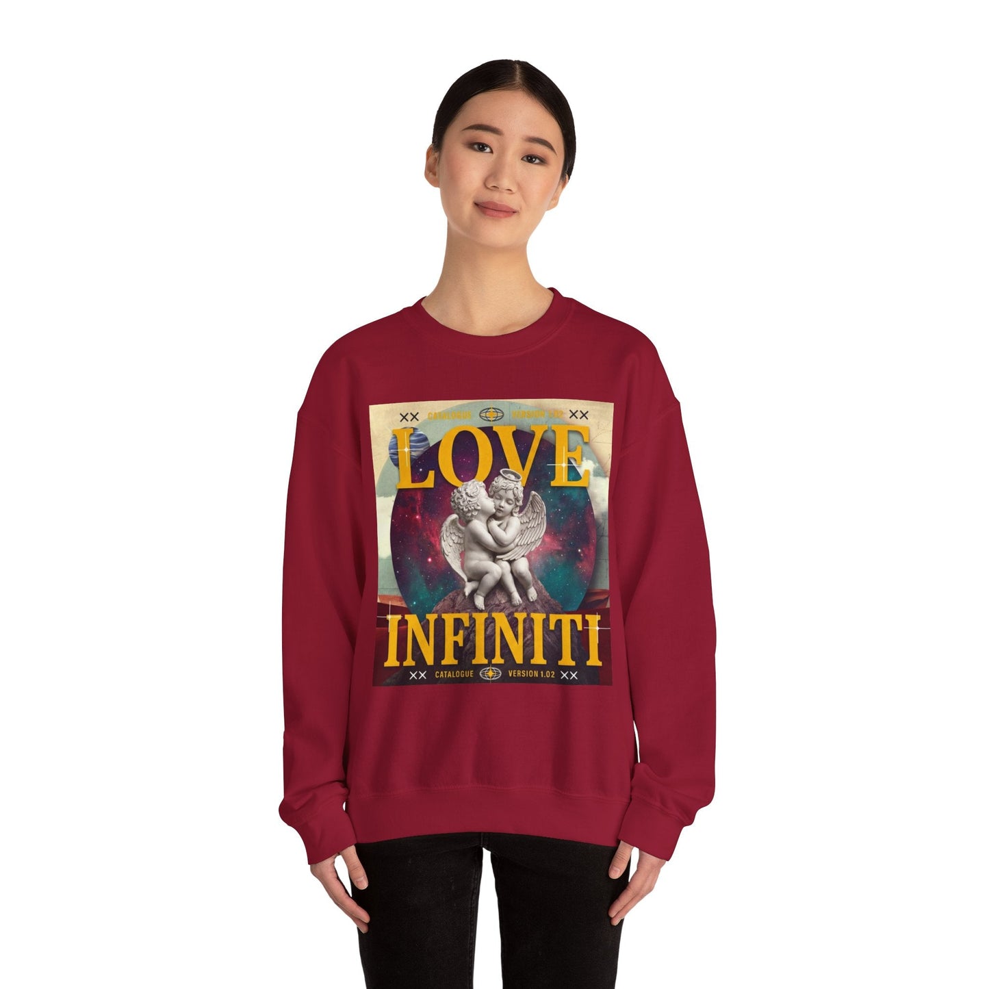 Celestial Love, Infiniti Unisex Crewneck Sweater