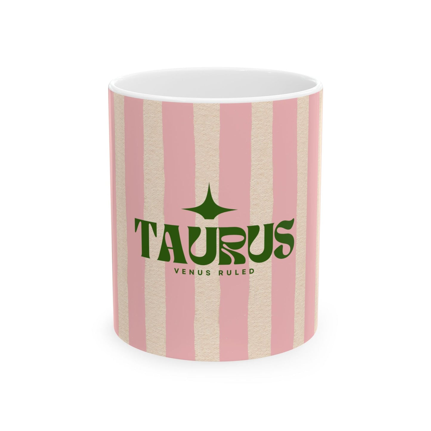 Astrological Wheel Taurus Mug, Whimsical Bday Gift