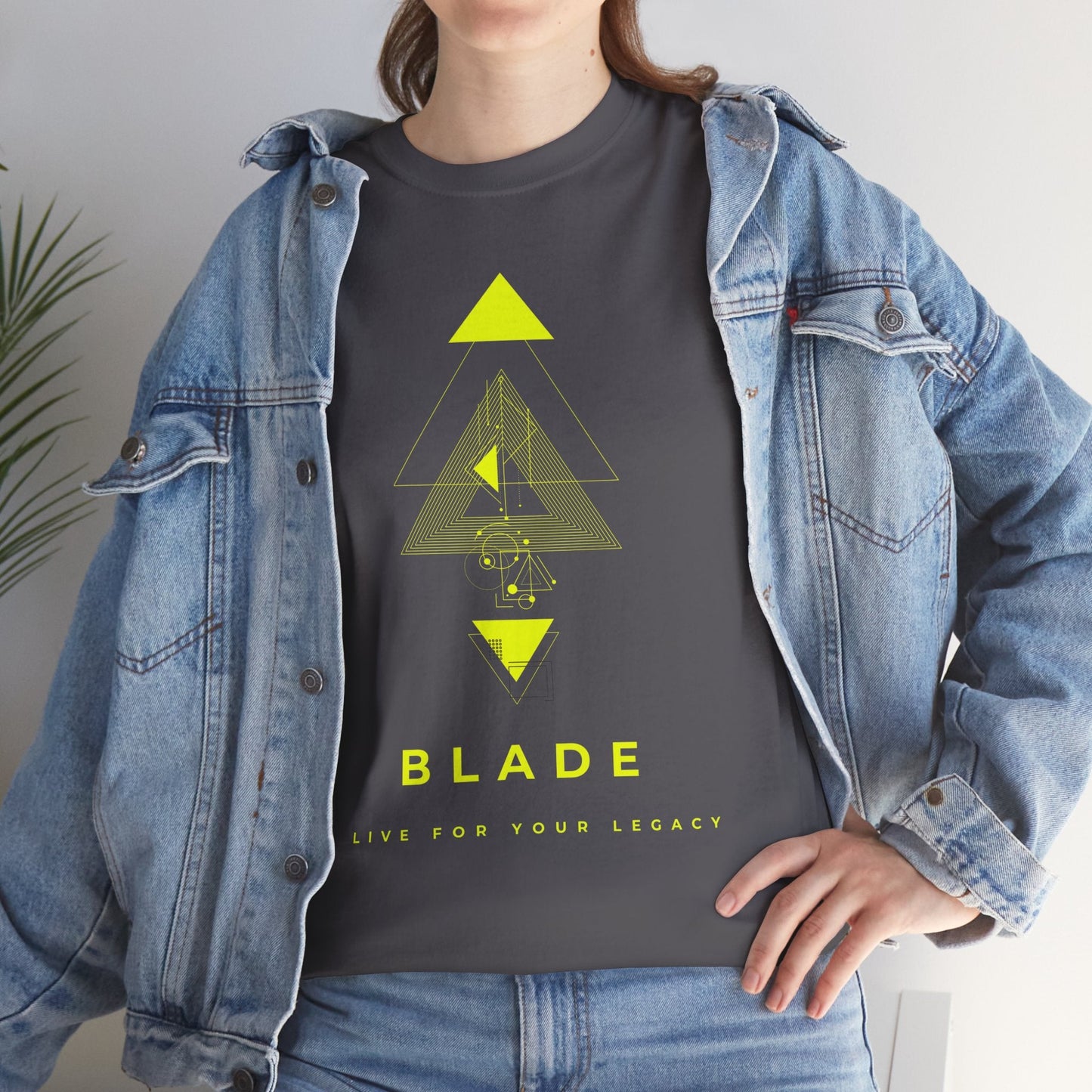 Geometric Odyssey Neon Green TX T-Shirt