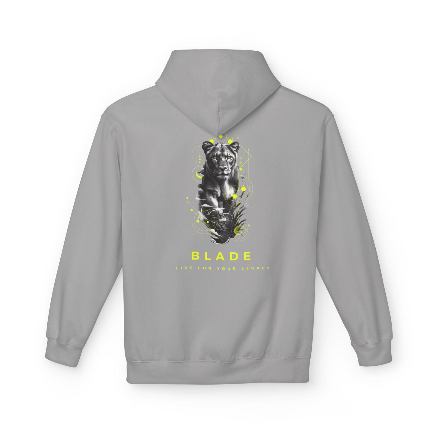Geometric Reign Neon Green TX Panther Hoodie