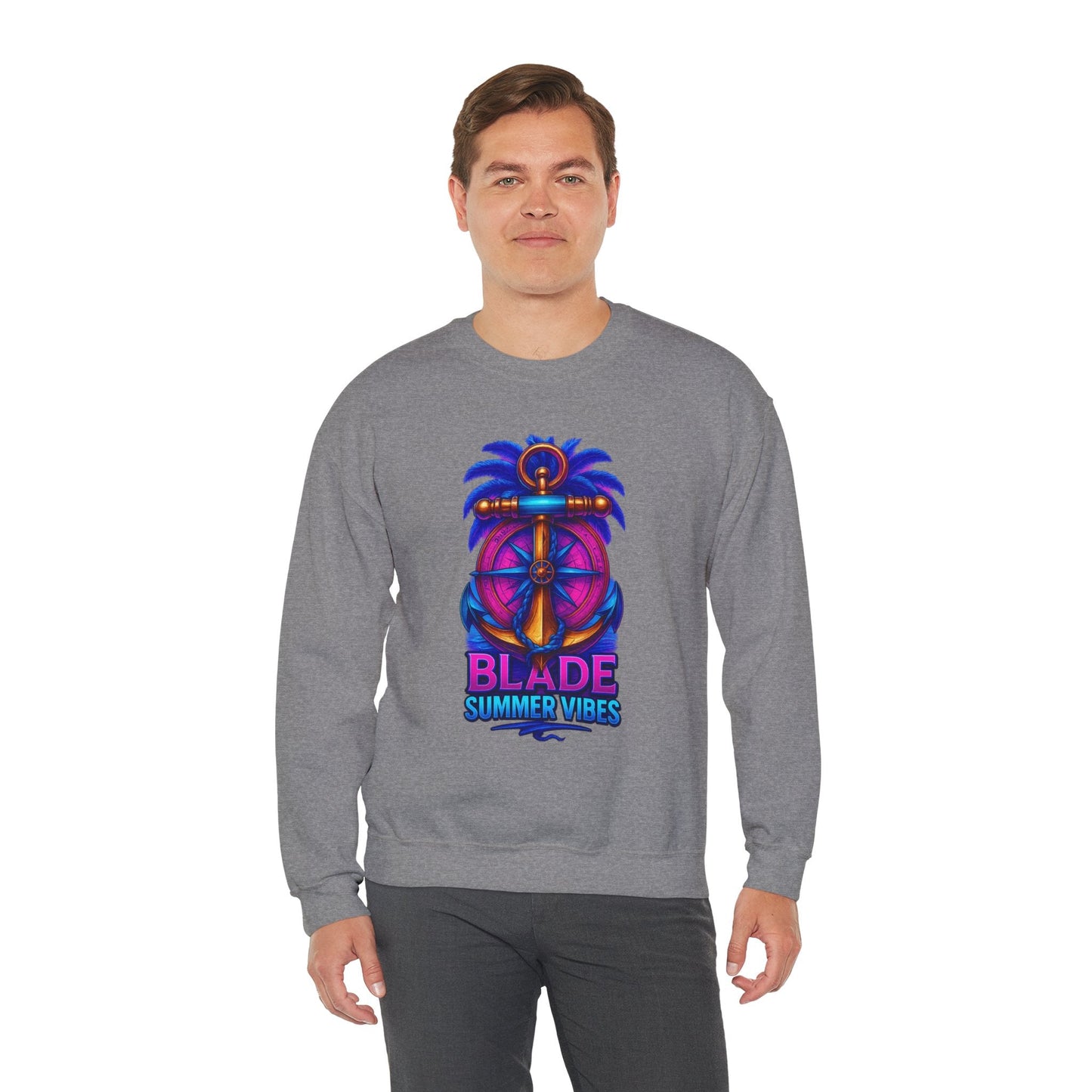 Anchor Compass Unisex Crewneck Sweater