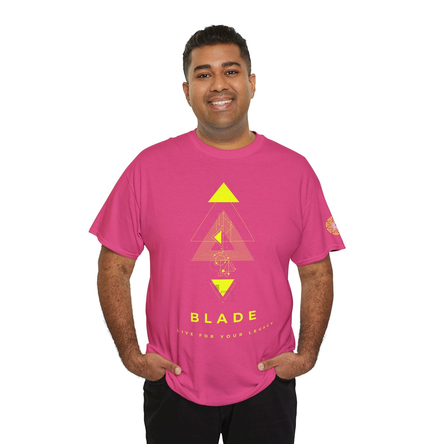 Geometric Odyssey Neon Green TX T-Shirt