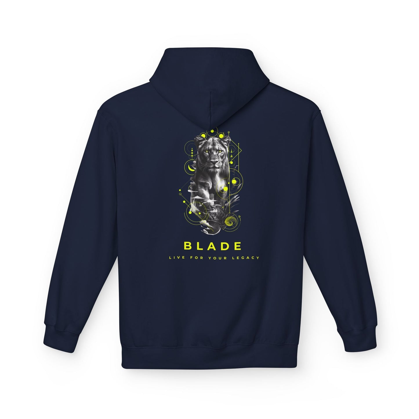 Geometric Reign Neon Green TX Panther Hoodie
