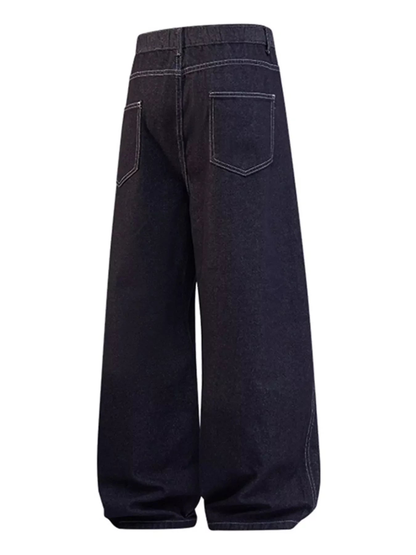 Men's Full Size Wide Leg Wash Jeans Plus Size