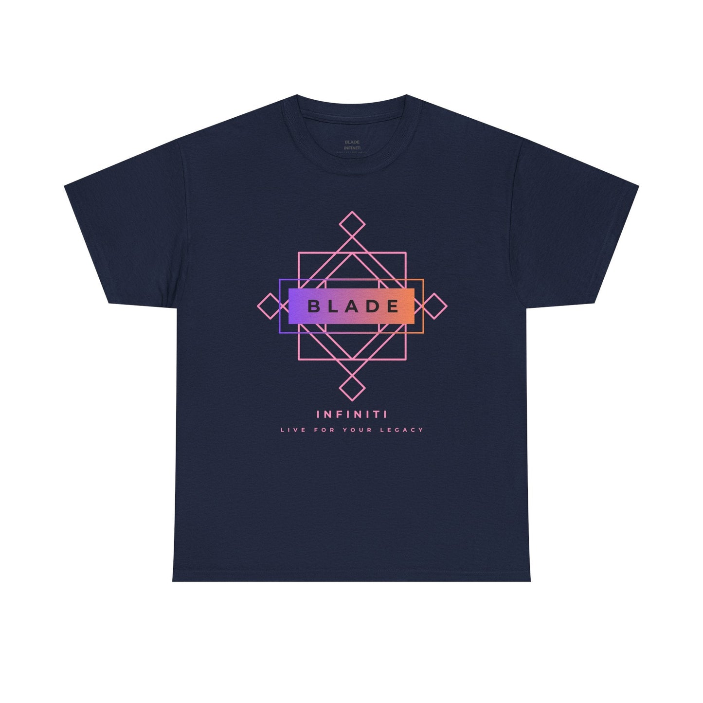 Geometric Infiniti Pink/Purple/Orange Ombre T-Shirt