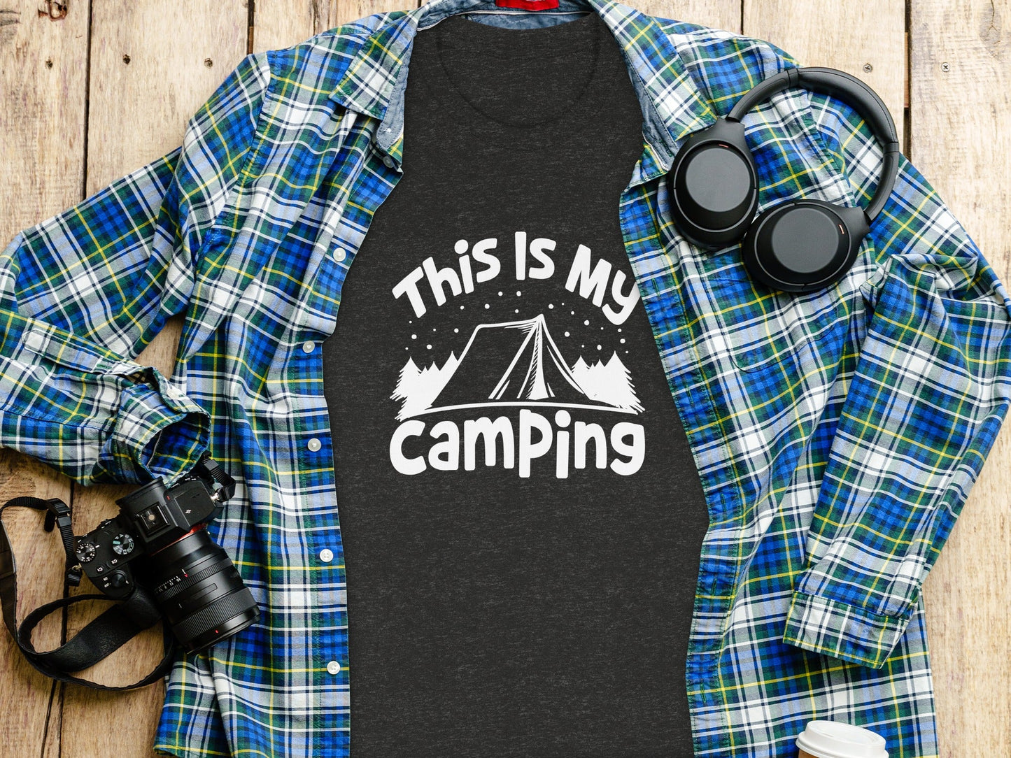 This Is My Camping Tent Outdoor Adventure Graphic T-Shirt