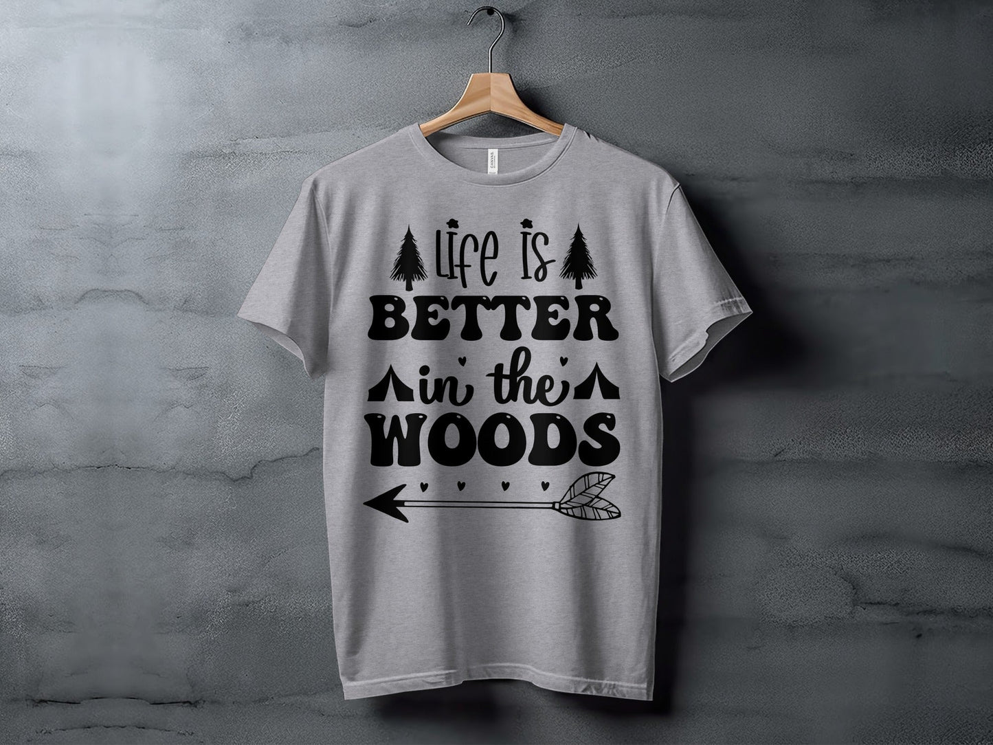 Life Is Better In The Woods With Arrow T-Shirt