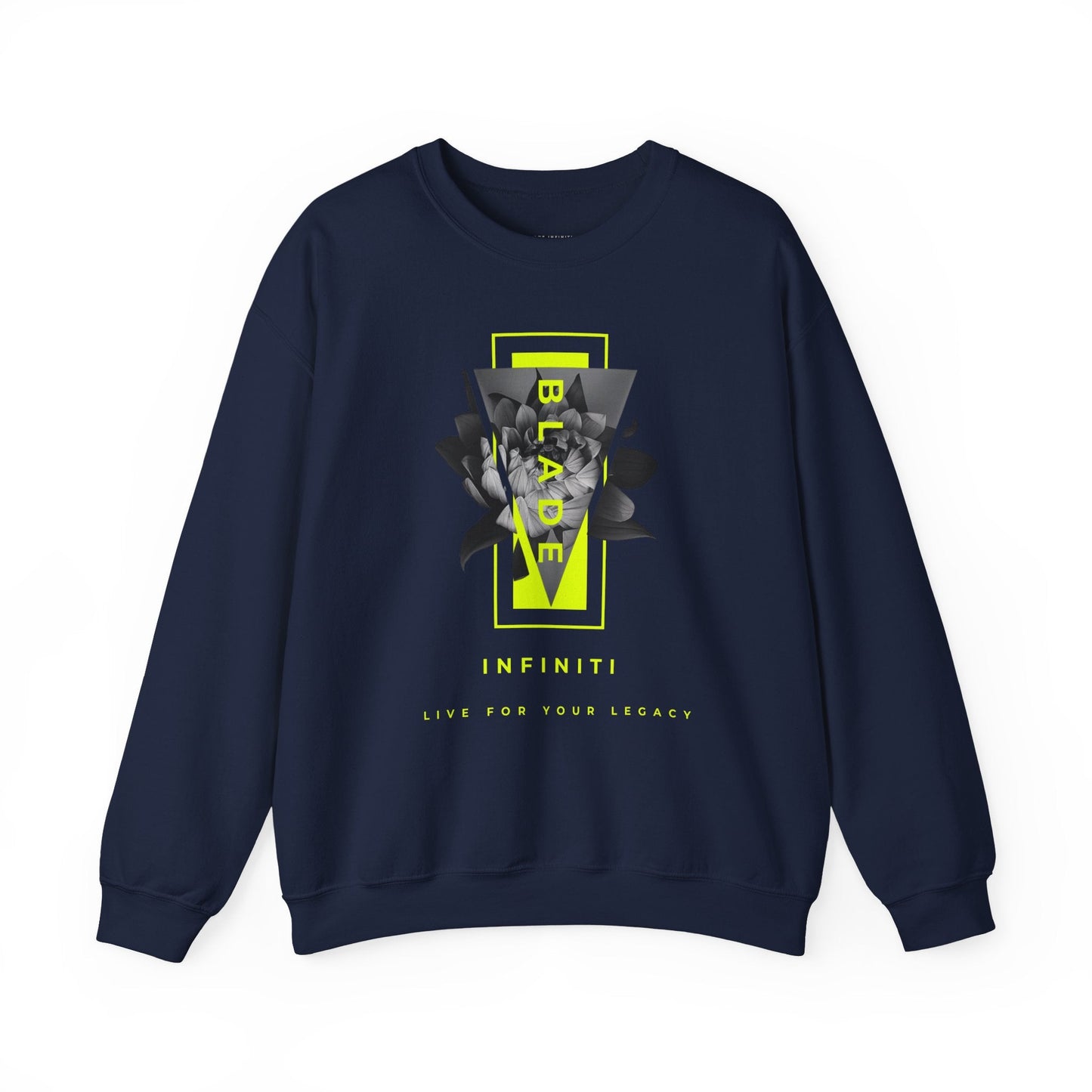 Flora Essence Neon Green Floral Unisex Crewneck Sweater