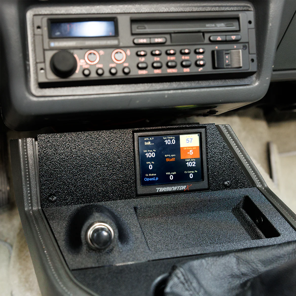 Holley EFI 3.5" Screen Center Console Mount for 1979 - 1986 Ford Mustang