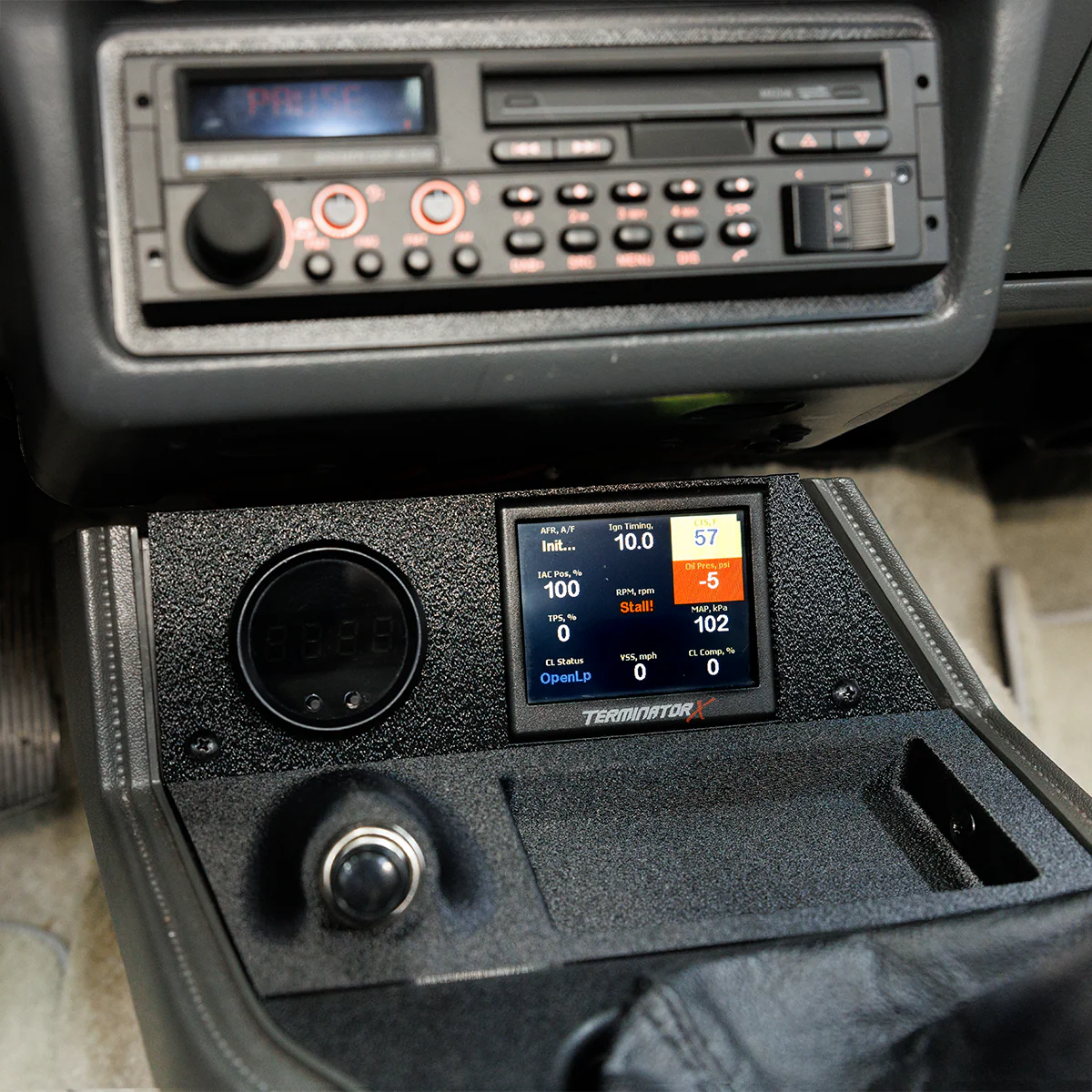 Holley EFI 3.5" Screen Center Console Mount for 1979 - 1986 Ford Mustang