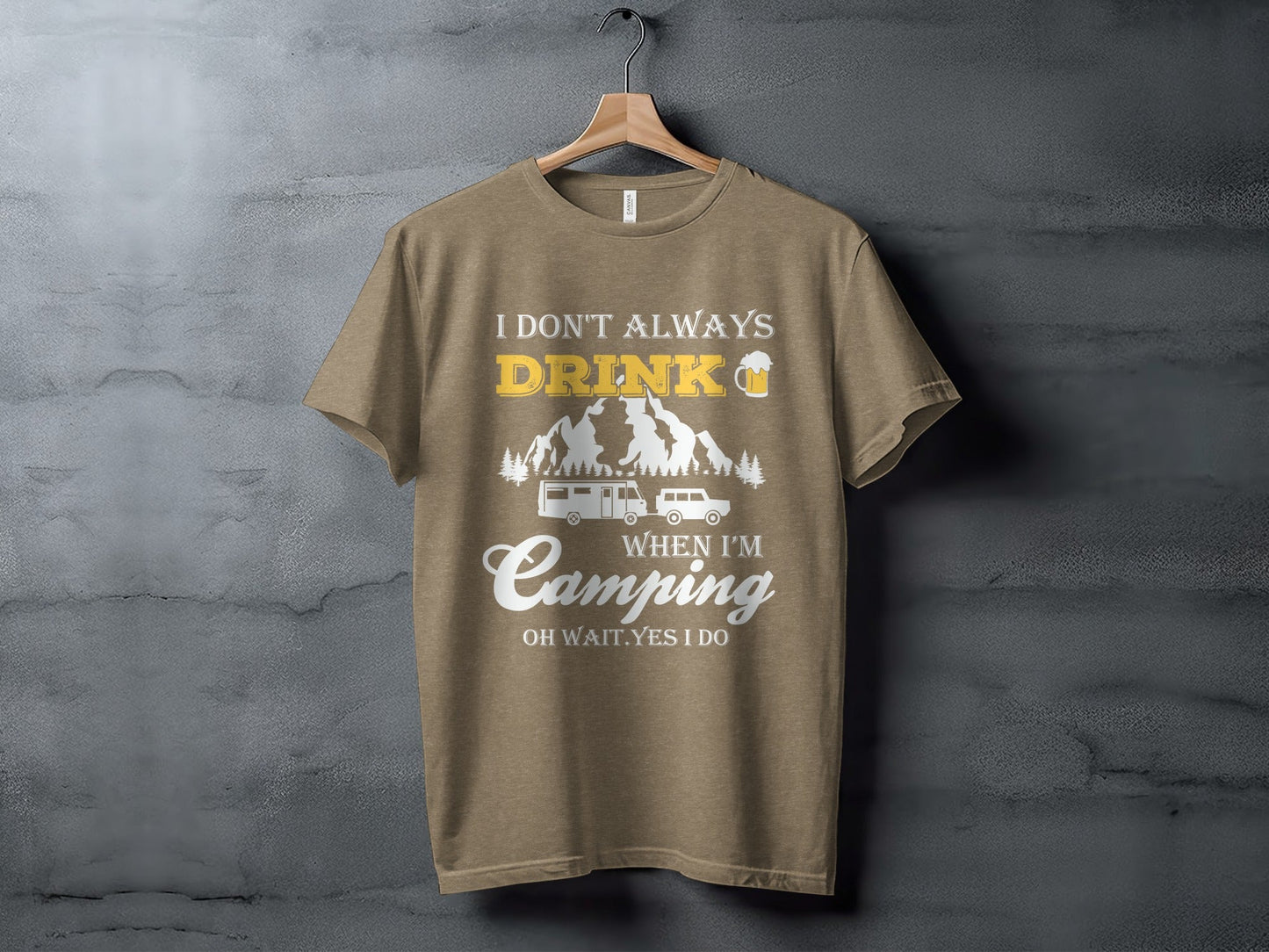 Camping Trip Funny Drinking Quote Graphic Adventure T-Shirt
