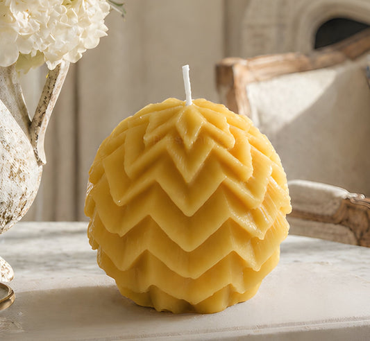 Fairy Ball Beeswax Candle