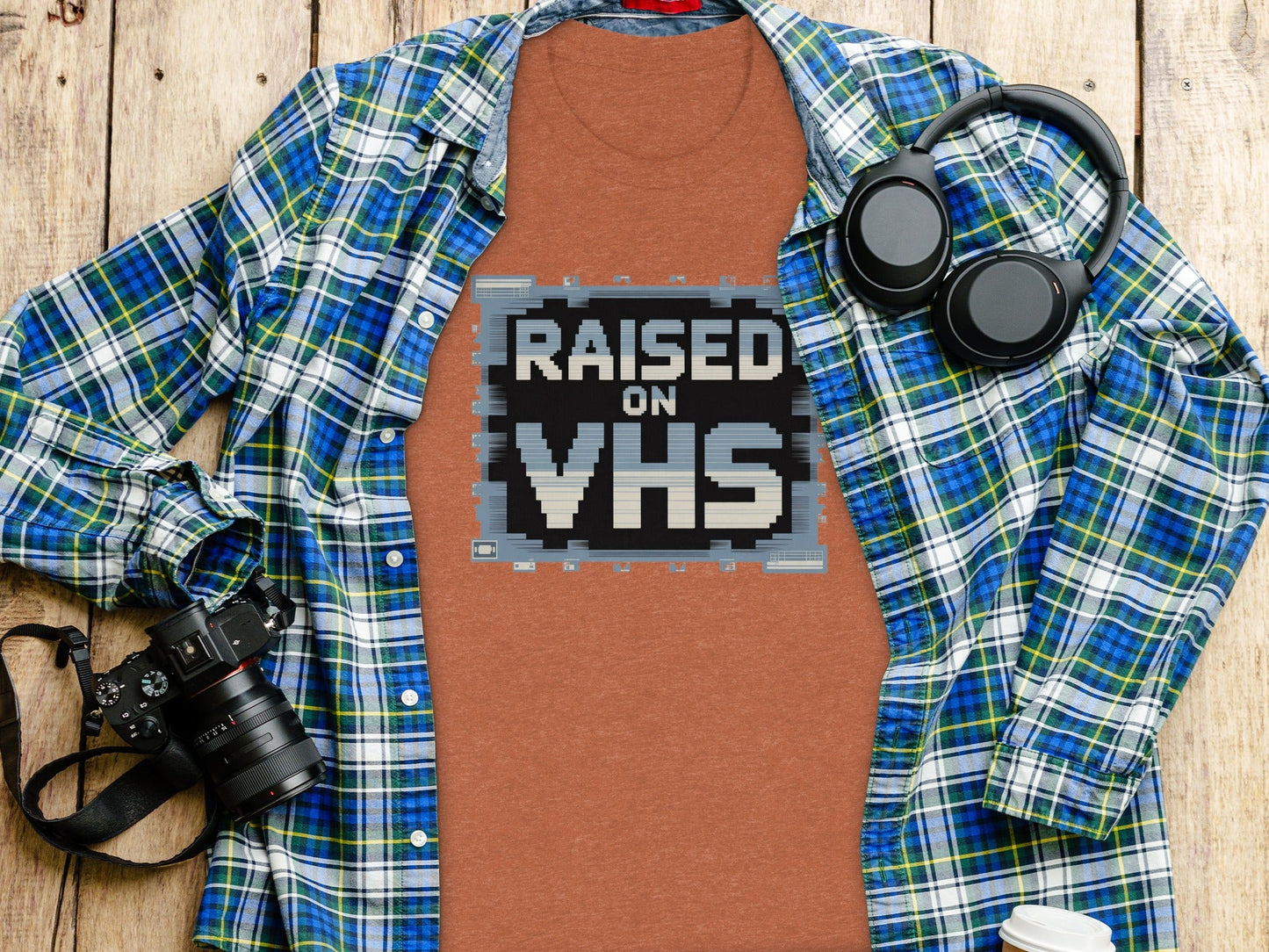 Raised on VHS Cassette Retro Design Cool T-Shirt