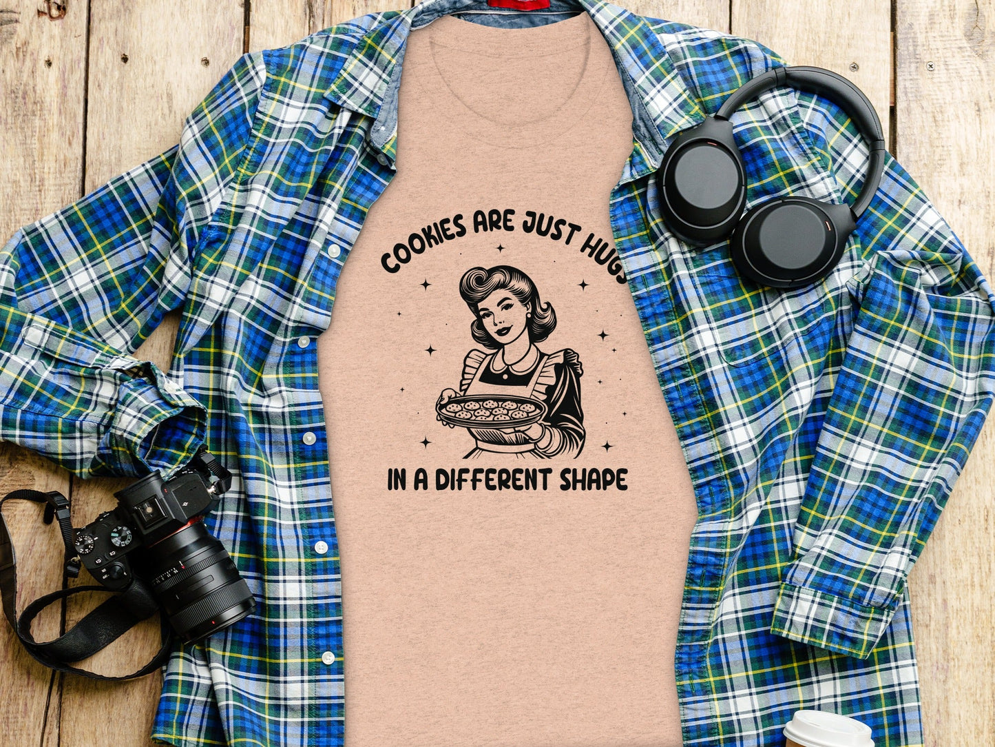 Cookies Are Just Hugs In A Different Shape Graphic T-Shirt
