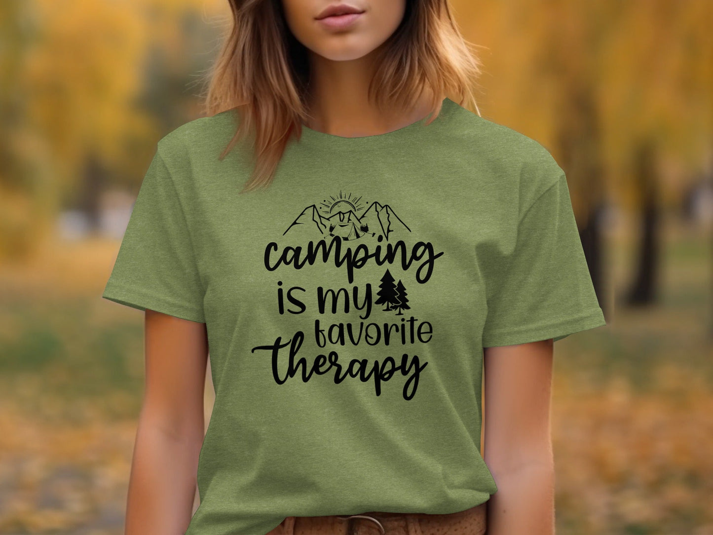 Camping Is My Favorite Therapy Camping Lovers T-Shirt