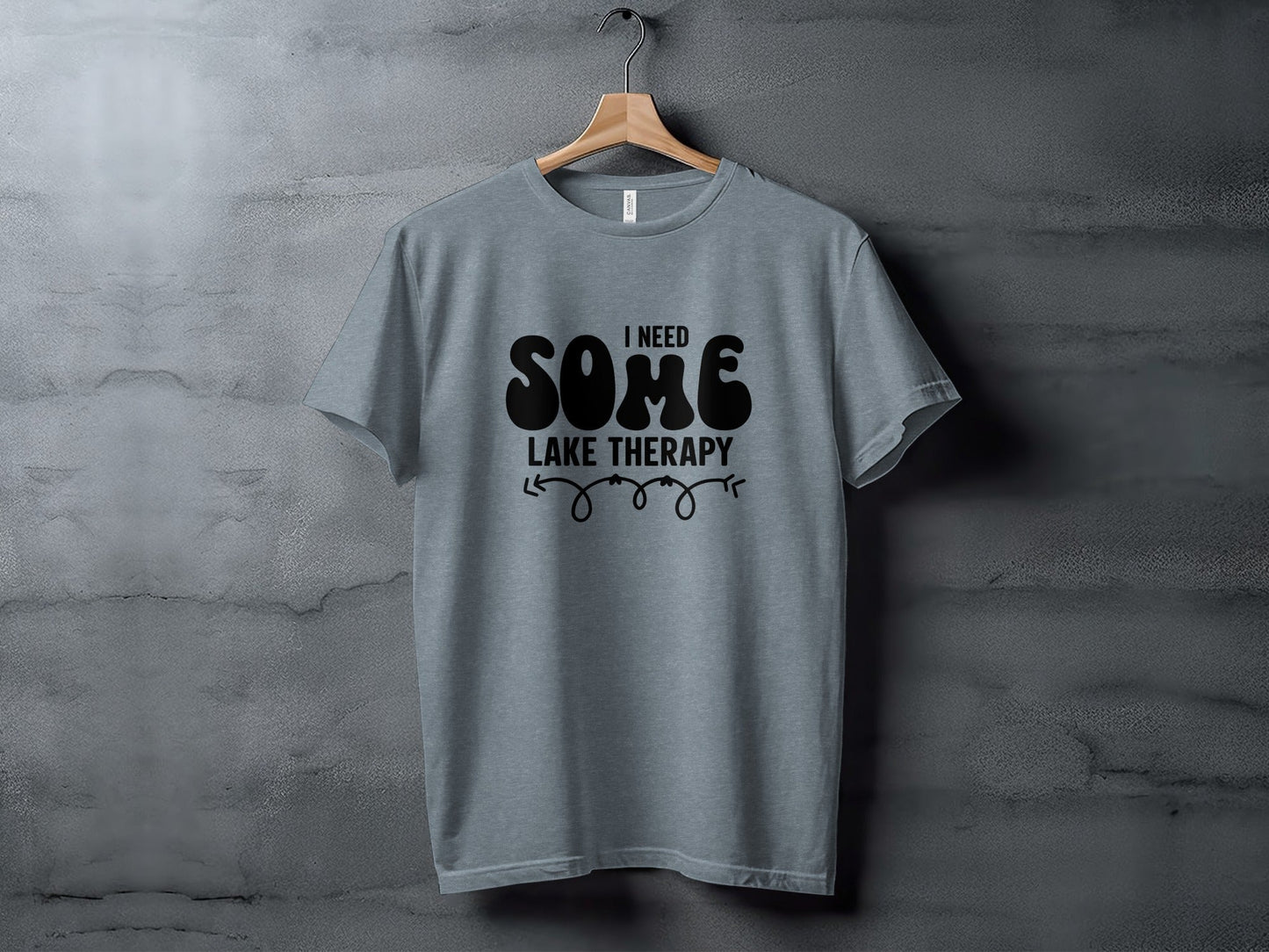I Need Some Lake Therapy Funny Summer Vacation T-Shirt