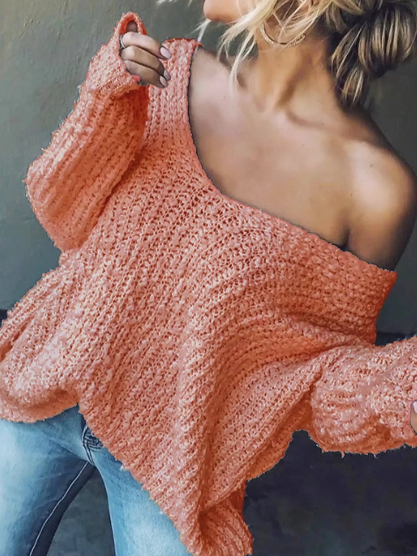Loose Fit Long Sleeve Sweater