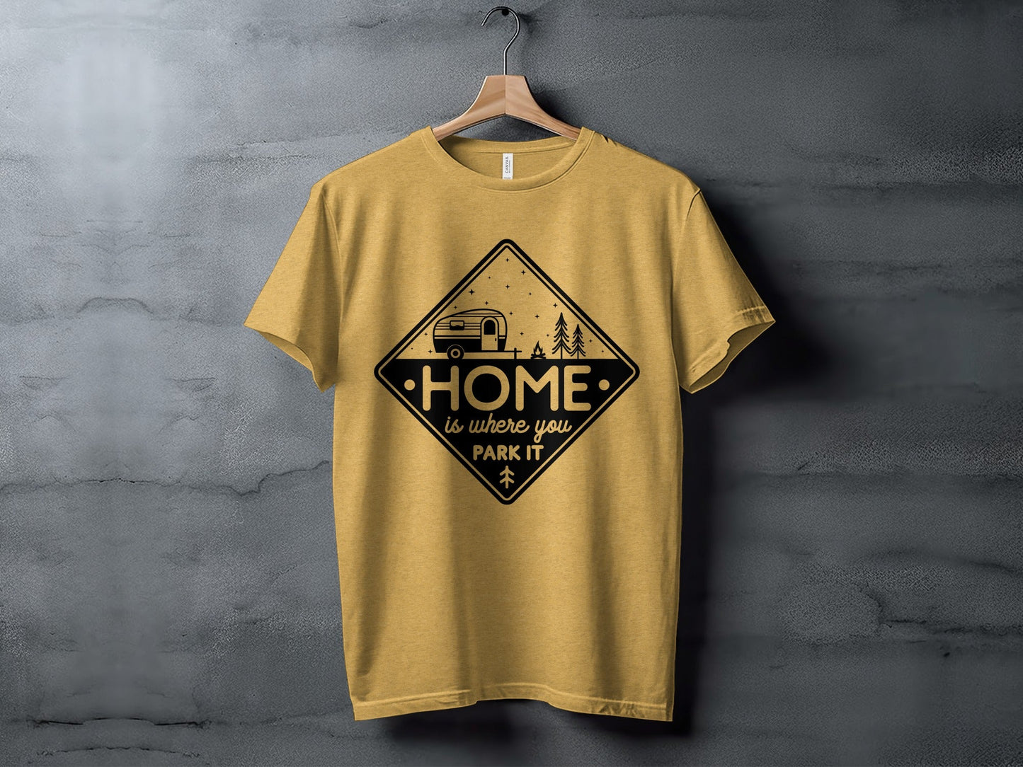 Home Is Where You Park It Camping RV Adventure T-Shirt