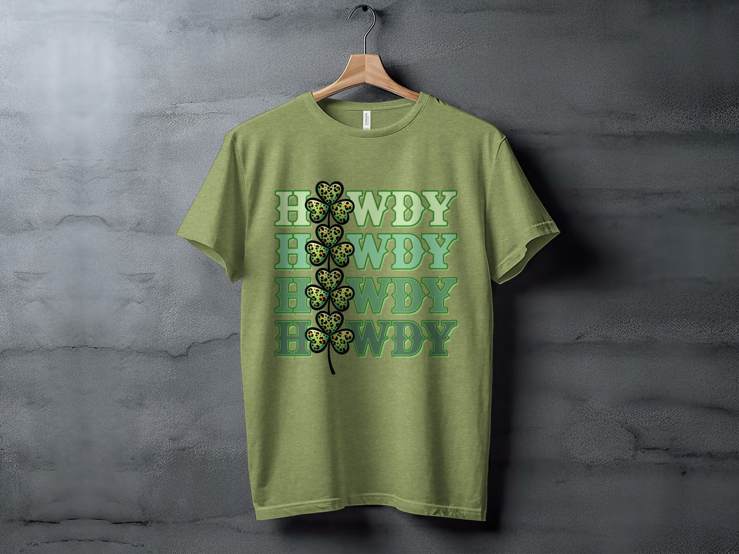 Howdy St Patricks Day T Shirts, Leopard Print Shamrock T Shirts, Funny Irish T Shirts, Lucky Clover Shirt, St Paddys Day Tees