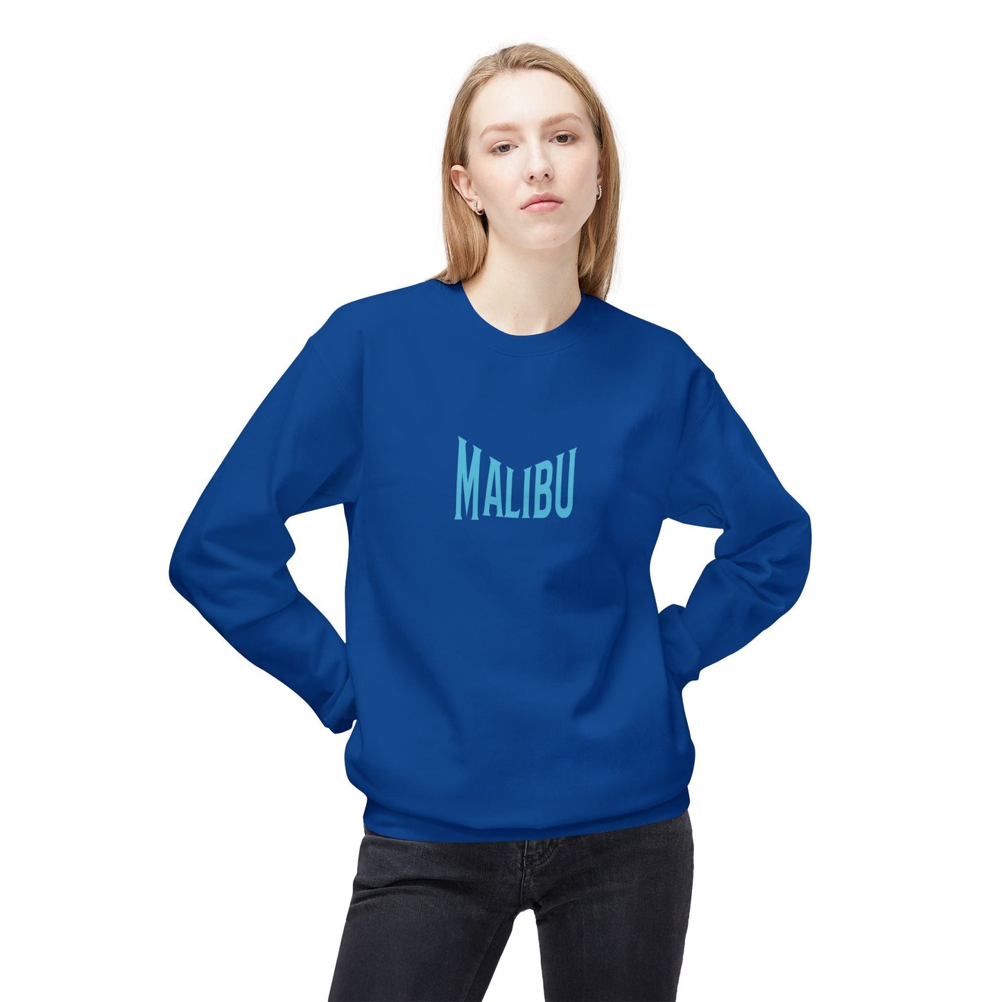 Graphic MALIBU Fleece Sweatshirt |  California Love