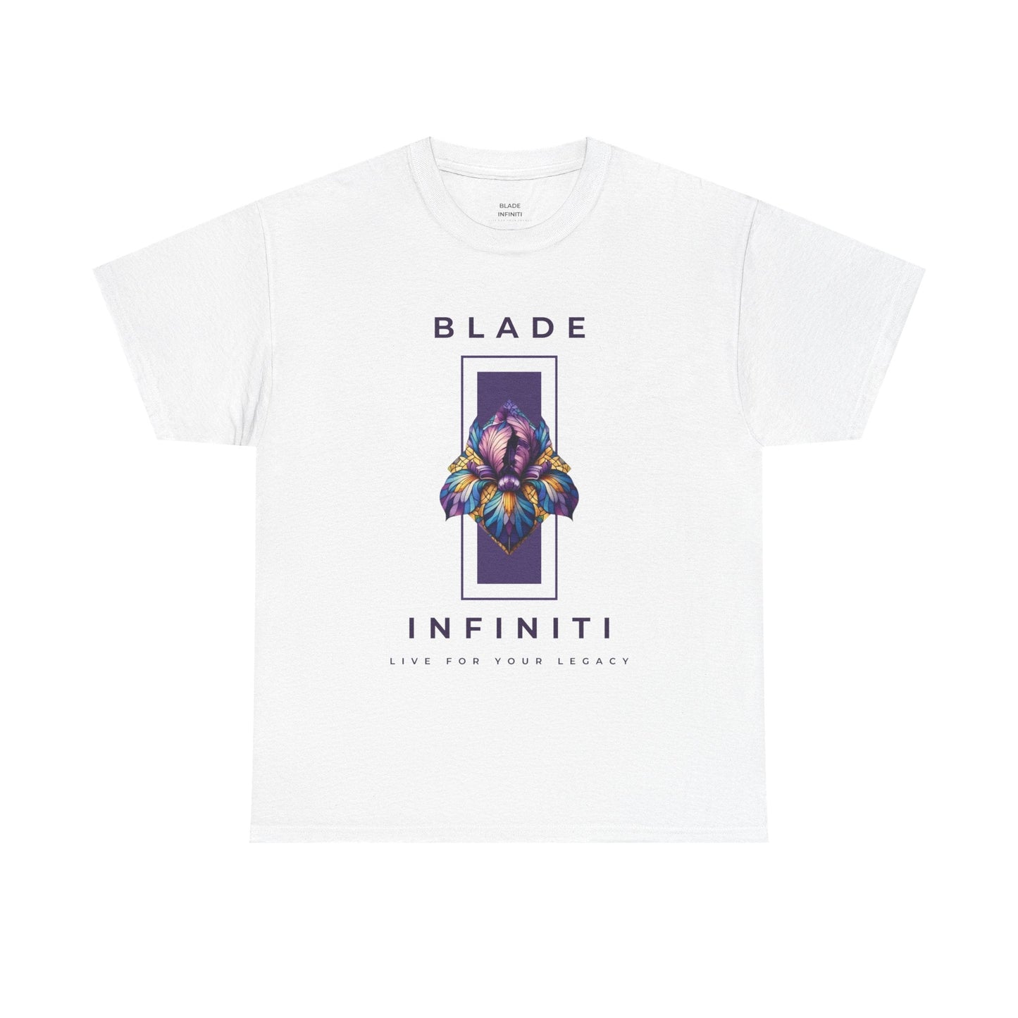 Essence of Infiniti Purple/Yellow/Teal Floral T-Shirt
