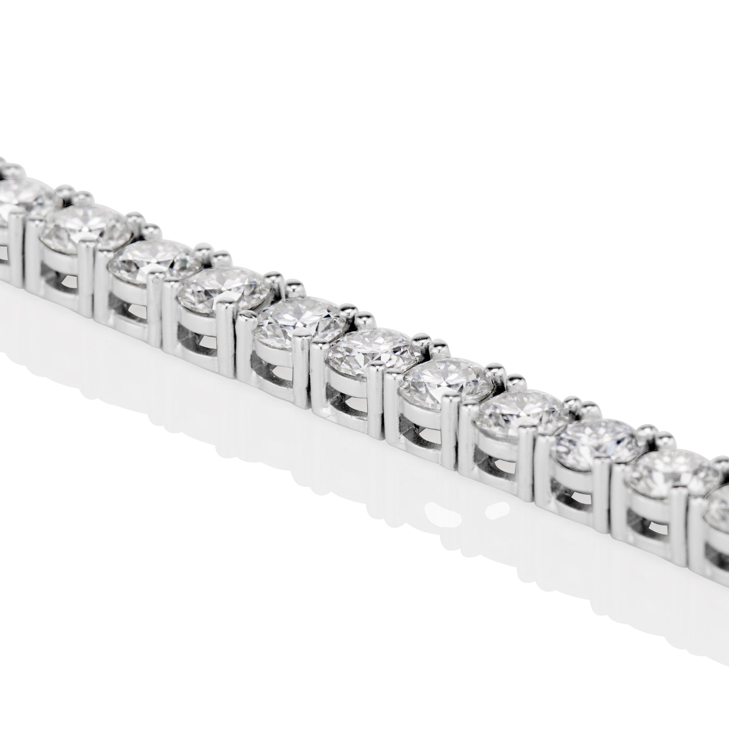 4MM Moissanite Tennis Bracelet in Solid 925 Silver